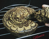 A picture of step 13 of Eggless Marble Cake.