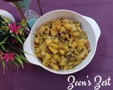 A picture of step 4 of Aloo Methi.