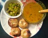 A picture of step 2 of Rajasthani dal bati with mirch ke tipore(dal Bati & malai mirch).
