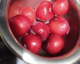 A picture of step 1 of Plum shikanji.