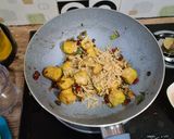Foto langkah ke 7 dari resep Tahu Cabe Garam Brokoli Wortel Teri Jepang Shirasu Teri Nasi.