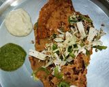 A picture of step 8 of Besan chila.