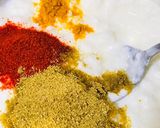 A picture of step 4 of Dahi paneer.