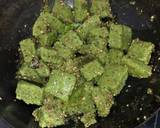 Multigrain spinach dhokla recipe step 6 photo
