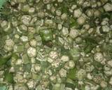 Masala bhindi with chapati recipe step 1 photo