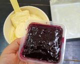 Gambar langkah 6 resipi Kek butter cheese blueberry.