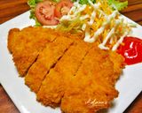Foto langkah ke 8 dari resep Chicken Katsu Renyah dan Salad Segar ala Hokben.