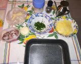 Foto del passaggio 1 della ricetta Tortino sbagliato - Tortiera di ciuffi di totano e patate
