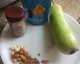 A picture of step 1 of Dudhi halwa.