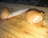 Foto del paso 2 de la receta: Rollitos de pollo, bacon y queso