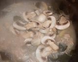 A picture of step 3 of Thai Chicken Tom yum soup.
