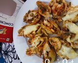 A picture of step 5 of Conchiglioni Pasta with Spinach and Cheese.