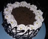 A picture of step 8 of Black froest cake.