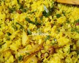 A picture of step 5 of Kanda Batata Poha (Maharashtrian Breakfast).