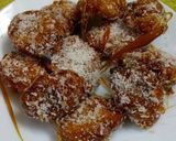 A picture of step 6 of Stuffed Peanut Banana toffee.