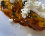 A picture of step 7 of Potato Enchiladas 🥔🌶️.