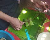 Foto del paso 12 de la receta: Tamal de mole negro en hoja de palma de plátano
