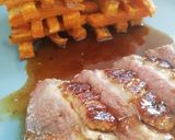 Une image de l'étape 7 de Magret de canard, frites de patate douce 🍠 et sauce au miel 🍯.