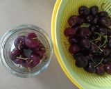 Hình bước làm 1 của món Cherry ngâm đường - Cherry ngâm rượu