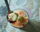 ઓરેન્જ  મિક્સ ફ્રૂટ લસ્સી(orange mix fruit lassi in Gujarati) રેસીપી સ્ટેપ3ફોટો