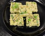 A picture of step 6 of Protein Rich Sprouted Moong Dhokla Recipe.