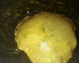 A picture of step 4 of Moong Dal Puri.
