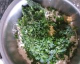 A picture of step 2 of Methi Pronta# My Staple Food Contest.