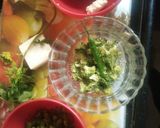 A picture of step 1 of Colourful paneer veg parcel.
