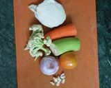 A picture of step 1 of Vegetable soup.