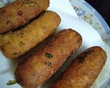 A picture of step 4 of Potato cigars.