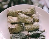 Hình bước làm 4 của món Rắn Hổ nướng lá ổi & lá lốt