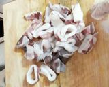 Hình bước làm 1 của món Mực Chiên Xù