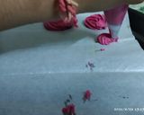 A picture of step 5 of Red Velvet Butter Cookie Roses Eggless.