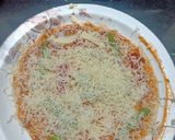 A picture of step 4 of Pizza Uttapam.