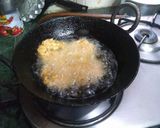 A picture of step 3 of Sabudana vada.