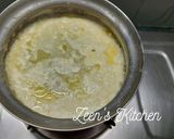 A picture of step 1 of Split Milk Halwa.