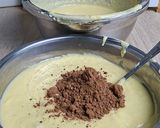Foto langkah ke 3 dari resep Ongol Ongol Ubi Pandan Cokelat Cake.