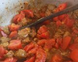 A picture of step 3 of Memoni beef khowsuey.