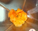 A picture of step 2 of Cantaloupe smoothie.