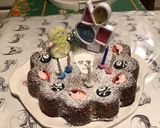 Une image de l'étape 9 de Gâteau « skull » aux prunes et kirsch (gâteau d anniversaire).