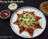A picture of step 9 of Mix Veg Sunflower Paratha (Tiffin recipe).
