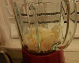 A picture of step 1 of Lychee Ice Cream (no egg, without ice cream maker).