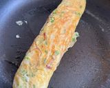 Hình bước làm 4 của món Keto Với Trứng Cuộn, Đỗ Luộc Và Cà Chua Bi