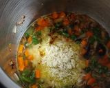A picture of step 5 of Kerela style vegetable pulao.