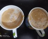 A picture of step 3 of Dalgona coffee.