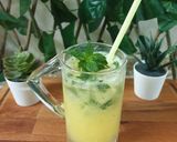 A picture of step 5 of Mango Mojito 🥭🍋🧊🌿🍋🥭.