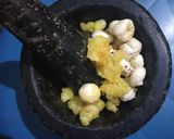 A picture of step 3 of Mawa Makhana Ladoo.
