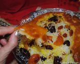 A picture of step 18 of Rice with dried fruits (Shirin polow).