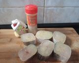 Foto del paso 1 de la receta: Merluza con champiñones y jamón