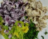 Foto del paso 2 de la receta: Calabaza🎃rellena🥑de ensalada cremosa🥛de pollo🍗y aguacate🥙